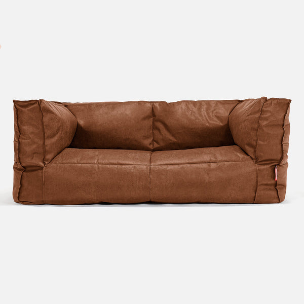 2-Sitzer Albert Sitzsacksofa Ersatz Bezug - Vintage Leder 01