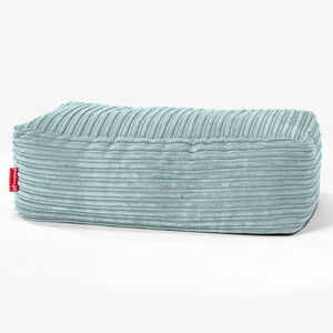 Groß Fußhocker - Cord Mintgrün
