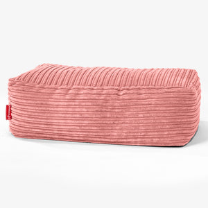 Groß Fußhocker - Cord Pfirsich