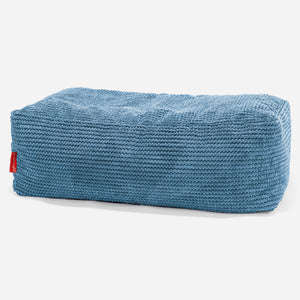 Groß Fußhocker - Pom-Pom Himmelblau