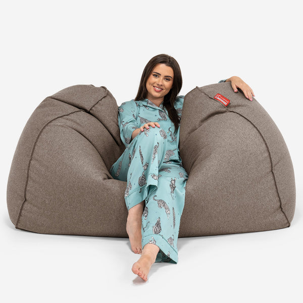 Riesen Sitzsack Couch Ersatz Bezug - Interalli Wolle 01
