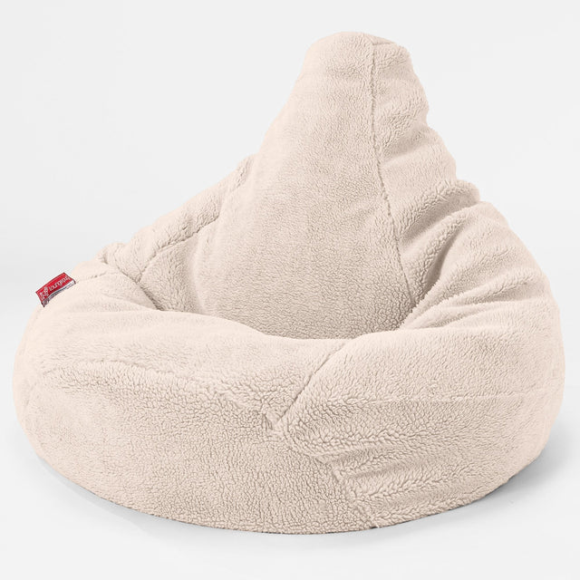 Gaming Sitzsack Sessel Ersatz Bezug - Teddy Kunstfell 01