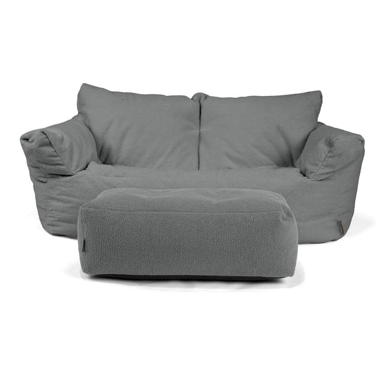 Josephine Sitzsack Sofa - Bouclé Grau 02