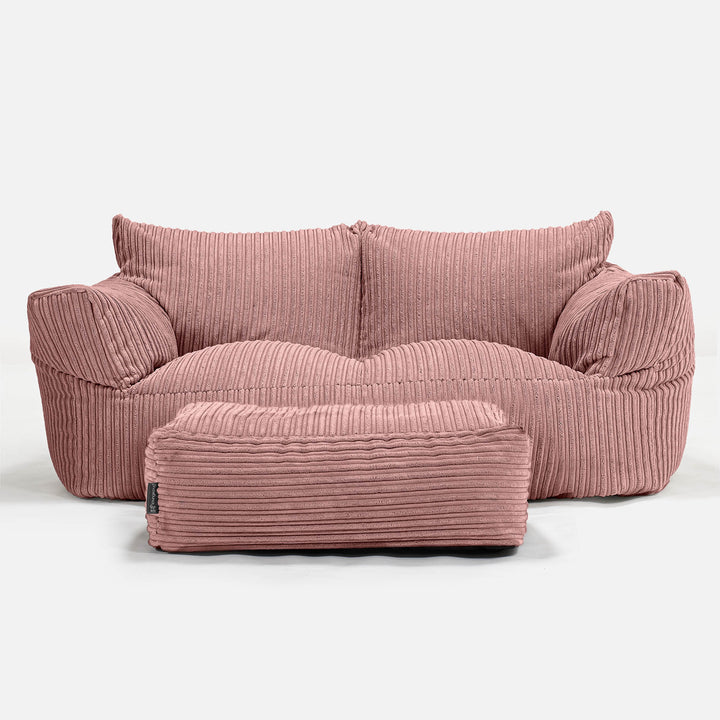 Josephine Sitzsack Sofa - Cord Pfirsich 02