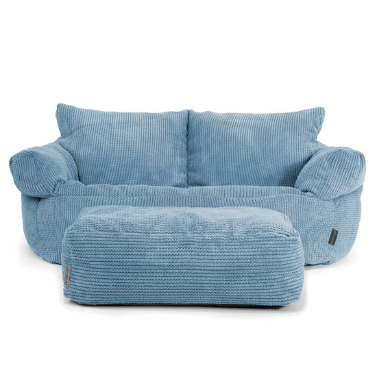 Josephine Sitzsack Sofa - Pom-Pom Himmelblau 02