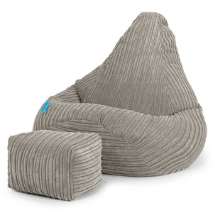 Kinder Gaming Sitzsack Sessel 1-5 Jahre - Cord Nerzfarben