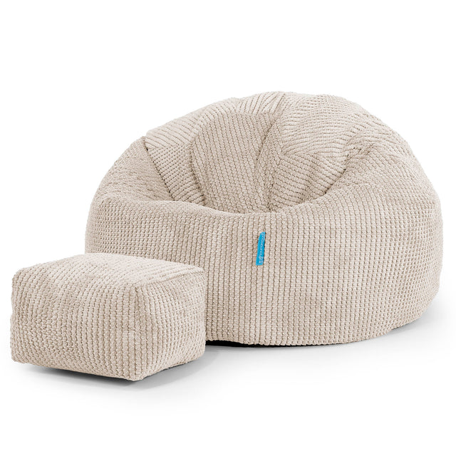 Klassicher Kindersessel Sitzsack 1-5 jahren - Pom-Pom Creme_02