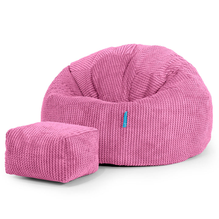 Klassicher Kindersessel Sitzsack 1-5 jahren - Pom-Pom Pink_02