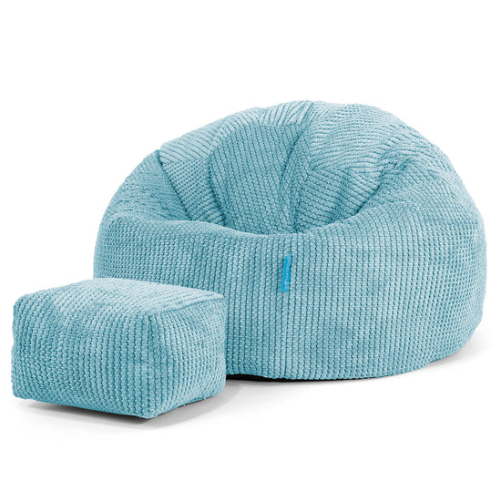 Klassicher Kindersessel Sitzsack 1-5 jahren - Pom-Pom Türkis_02