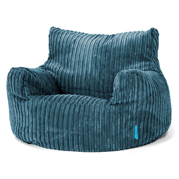 Kindersessel Sitzsack 3-8 jahren - Cord Marineblau 01