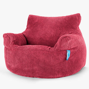 Kindersessel Sitzsack 3-8 jahren - Pom-Pom Pastellrot