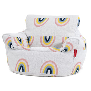 Klein Kindersessel Sitzsack 1-3 jahren - Gestrickte Regenbogen