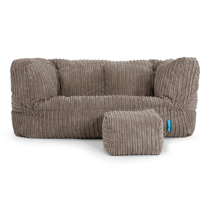 Kindersofa Albert 2-6 jahren - Cord Beigegrau 02