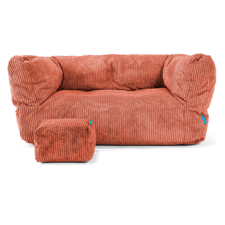 Kindersofa Albert 2-6 jahren - Pom-Pom Kürbisorange 02