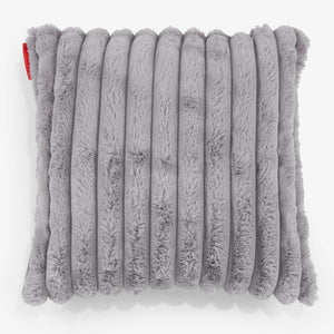 Dekokissen / Sofa Kissenbezug 47 x 47cm - Ultra Plüsch Cord Grau