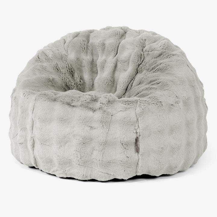 Klassischer Sitzsack Sessel - Bubble Pelz Salbeigrün 02