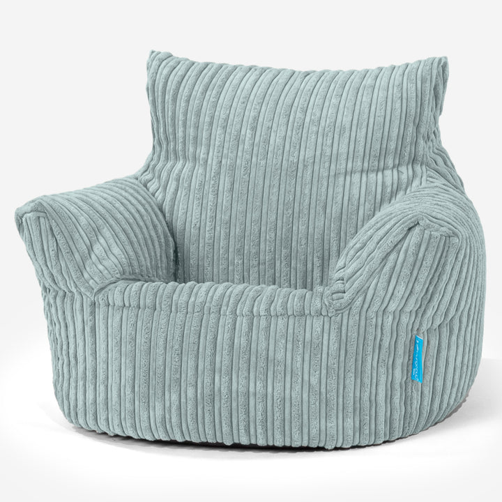 Klein Kindersessel Sitzsack 1-3 jahren - Cord Mintgrun 01