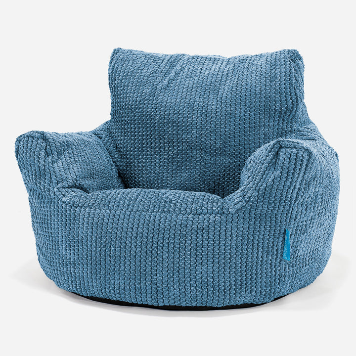 Klein Kindersessel Sitzsack 1-3 jahren - Pom Pom Himmelblau 01
