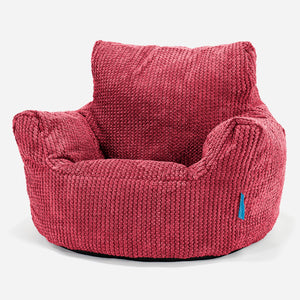 Klein Kindersessel Sitzsack 1-3 jahren - Pom Pom Pastellrot