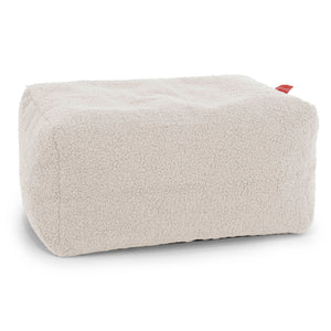 Kleiner Fußhocker - Bouclé Elfenbein