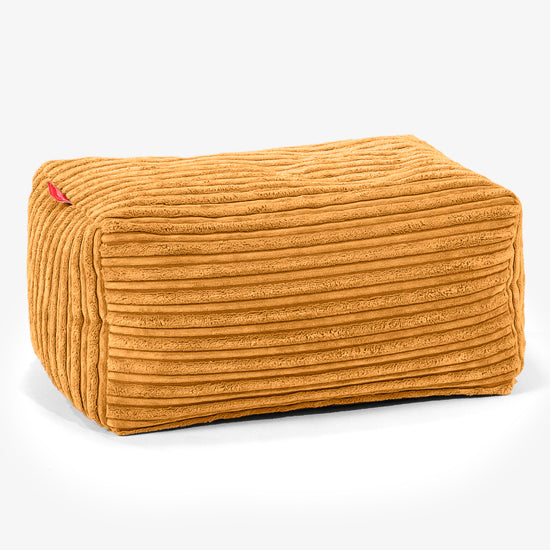 Kleiner Fußhocker - Cord Goldhonig 01