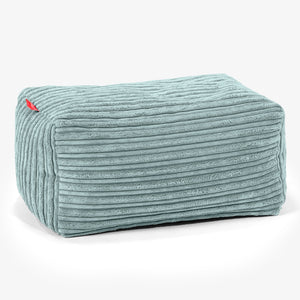 Kleiner Fußhocker - Cord Mintgrün