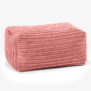 Kleiner Fußhocker - Cord Pfirsich