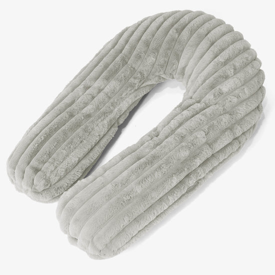 Knuddelkissen - Ultra Plüsch Cord Salbeigrün 01