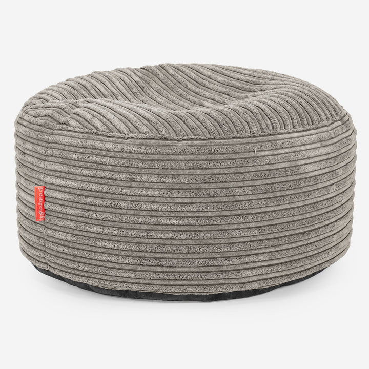 Sitzhocker mit Tablett - Cord Nerzfarben 03