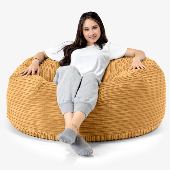 Mammoth Sofa Sitzsack XXL - Cord Goldhonig 01