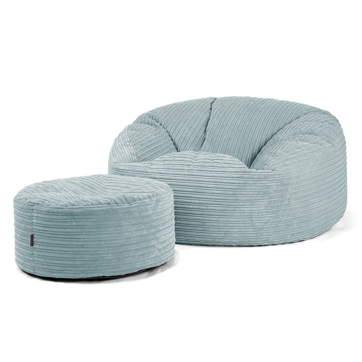 Mammoth Sofa Sitzsack XXL - Cord Mintgrün 02