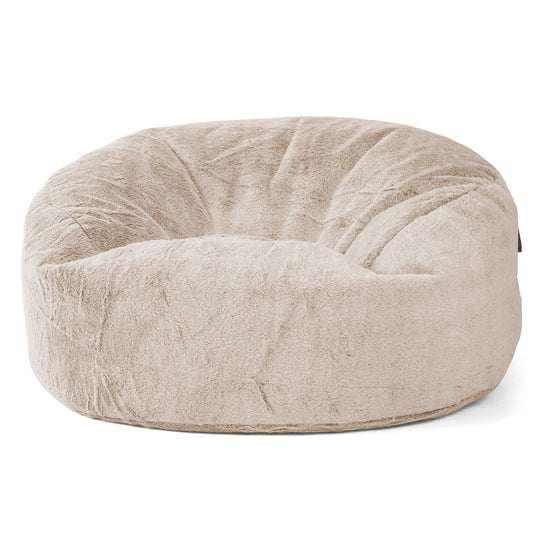 Mammoth Sofa Sitzsack XXL - Kaninchen Kunstfell Goldbraun 01
