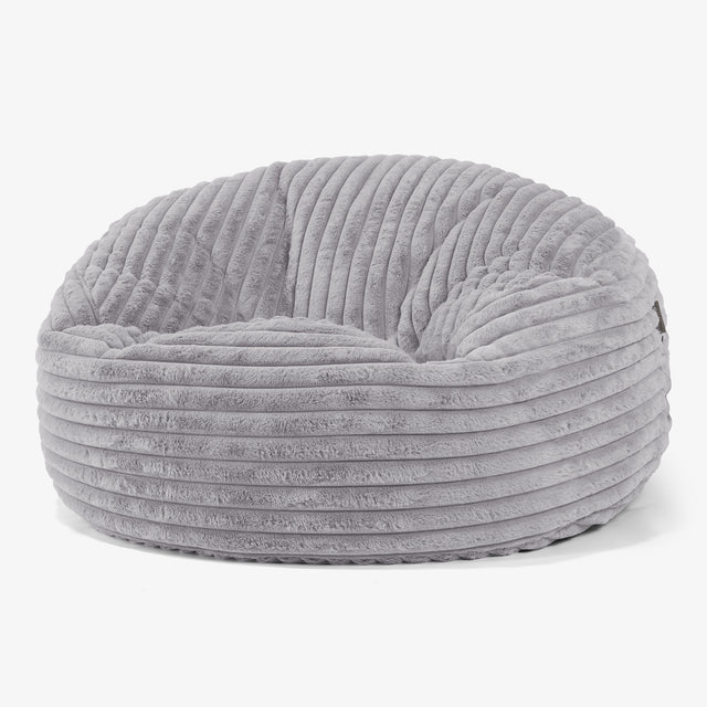 Mammoth Sofa Sitzsack XXL - Ultra Plüsch Cord Grau 01