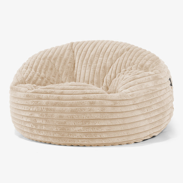 Mammoth Sofa Sitzsack XXL - Ultra Plüsch Cord Pfirsich 01