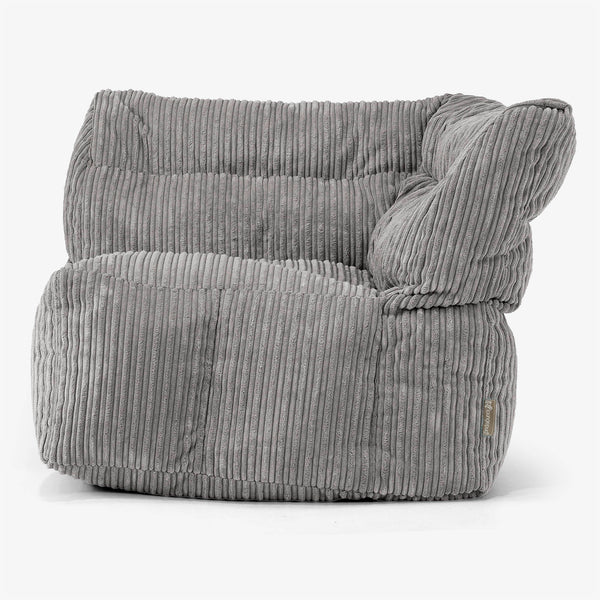 Modulares Sofa Sitzsack, Rechtes Eckteil - Cord Graphitgrau