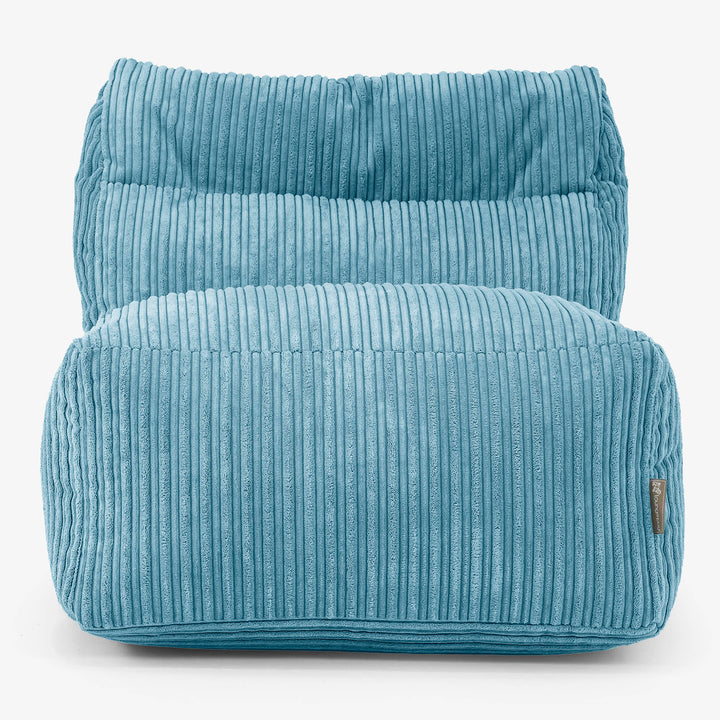 Modulares Sofa Sitzsack, Mittelteil - Cord Türkis 02