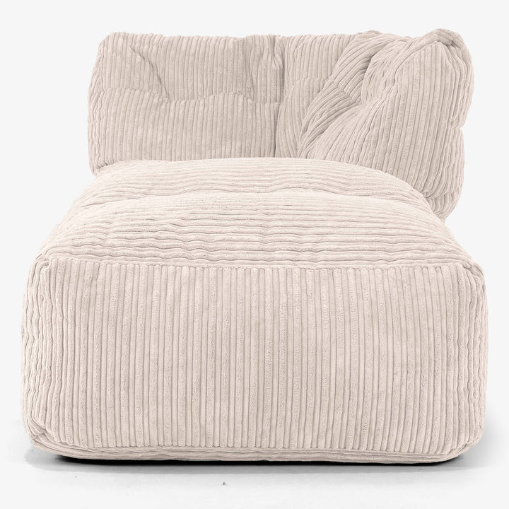 Modulares Sofa Sitzsack, Rechte Chaiselongue - Cord Elfenbein 02