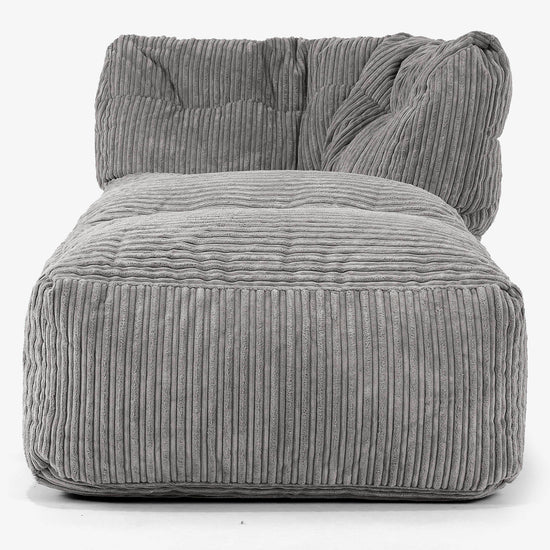 Modulares Sofa Sitzsack, Rechte Chaiselongue - Cord Graphitgrau 02