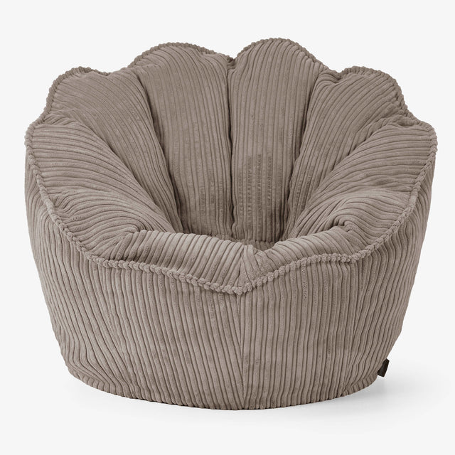 Natalia Sacco Sitzsack Stuhl - Cord Beigegrau 01