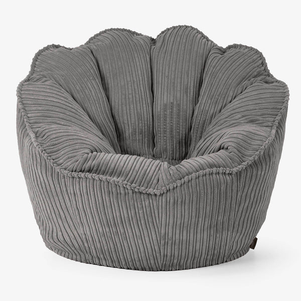 Natalia Sacco Sitzsack Stuhl - Cord Graphitgrau 01