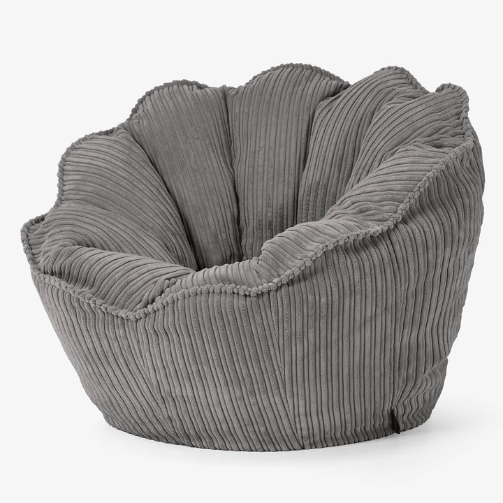 Natalia Sacco Sitzsack Stuhl - Cord Graphitgrau 02