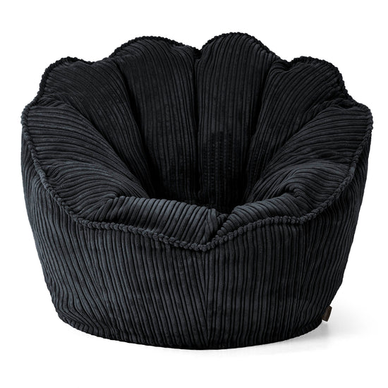 Natalia Sacco Sitzsack Stuhl - Cord Schwarz 01