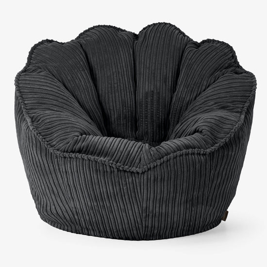 Natalia Sacco Sitzsack Stuhl - Cord Schwarz 01
