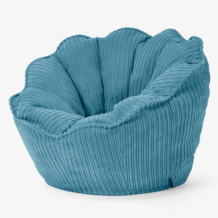 Natalia Sacco Sitzsack Stuhl - Cord Türkis 02