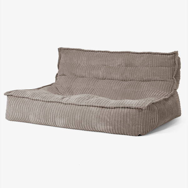 Oliver Sitzsack Bodensofa - Cord Beigegrau 01