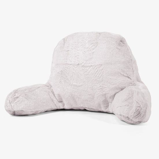 Lesekissen mit Rückenstütze - Kaninchen Kunstfell Pastellrosa 01