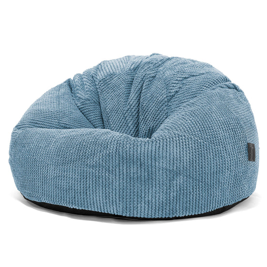 Klassischer Sitzsack Sessel - Pom-Pom Himmelblau 01