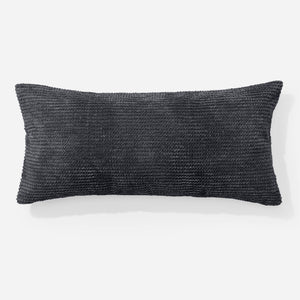 Riesen Dekokissen / Sofa Kissenbezug 40 x 70cm - Pom-Pom Schwarz