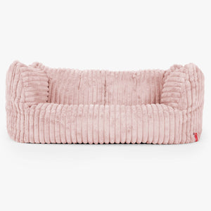 Ruben Sitzsack Sofa - Ultra Plüsch Cord Pastellrosa