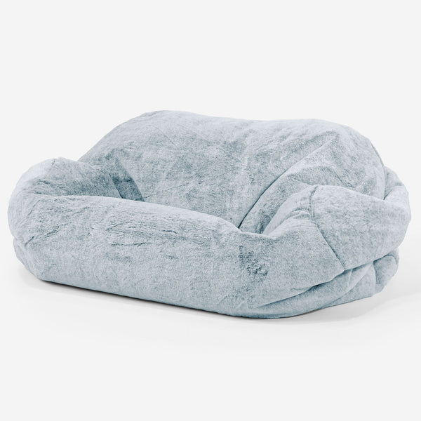 Sabine Sitzsack Sofa Ersatz Bezug - Kaninchen Kunstfell 01